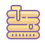cute color style 팬케이크 icon