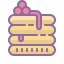 cute color style 팬케이크 icon