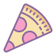 cute color style 식품 패스트 푸드 street food 10 icon