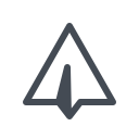 pastel color style paper plane message icon