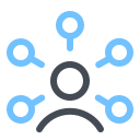 pastel color style customer insights manager icon