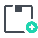 pastel color style add to collection icon
