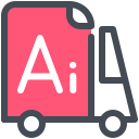 pastel color style adobe illustrator delivery icon