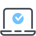 pastel color style approved delivery icon