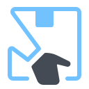pastel color style courier icon