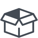 pastel color style empty box icon