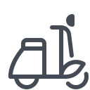 pastel color style leerer lieferungs roller icon