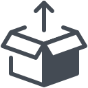 pastel color style unpacking icon