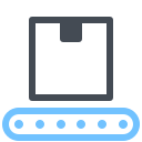 pastel color style shipping center icon