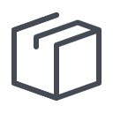pastel color style box icon