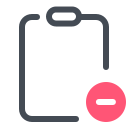 pastel color style zwischenablage icon