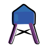 matisse style water tower icon