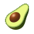 emoji style avocado icon