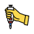 Hand Holding Chemical Tool icon
