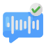message vocal vérifié icon