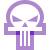 water color style punisher icon