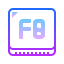 gradient style f8 key icon