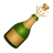 Flasche mit knallendem Korken icon