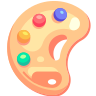 Palette painting icon