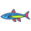 neon fish icon