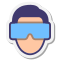 stickers style 메타버스 icon