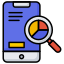 Mobile research icon