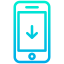 smartphone download icon