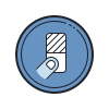 color hand drawn style spegnimento dopo l'uso icon