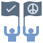 외부-민주주의-시위-플랫-플랫-지오타타-2 icon