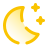 Lune et étoiles icon