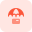 Financial protection within umbrella concept of insurance icon