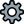 Tooth gear setting logo in computer operating system icon