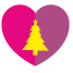 外部モミのクリスマス ツリーモミ フラット アイコン inmotus デザイン icon