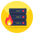 server burning icon