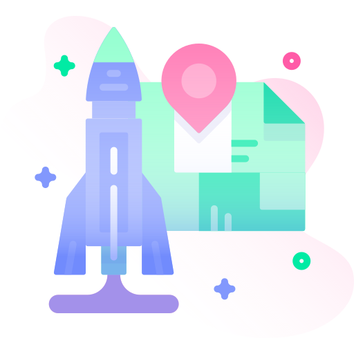 map rocket icon
