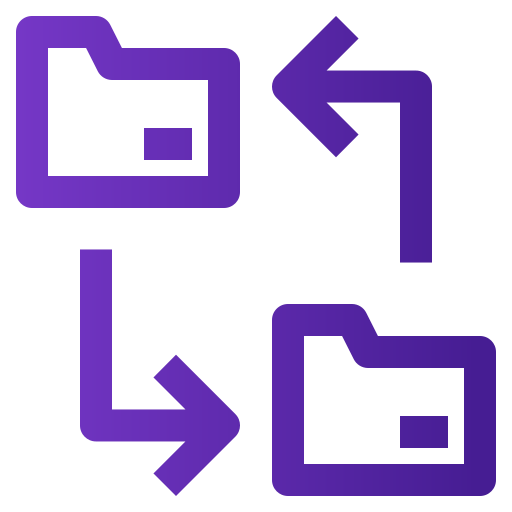 folder transfer icon