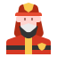 feuerwehrmann mit maske icon