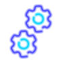 neon style automation icon