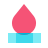 color glass style 육각 버너 icon