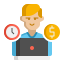trabalhador autônomo icon