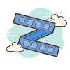 cloud style film tape icon