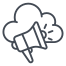 cloud marketing icon