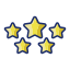 Classificação por estrelas icon