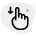 Single finger touch with slide down feature icon
