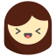 외부-웃음-이모지-곰 아이콘-플랫-곰 아이콘 icon