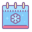 cute color style winter icon