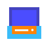 avantgarde style computer icon