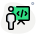 Planning a new software programing strategy presentation icon