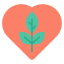 Eco love icon