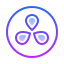 gradient style davinci resolve icon